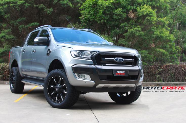FORD RANGER NUTZ GLOSS BLACK MILLED ACCENT